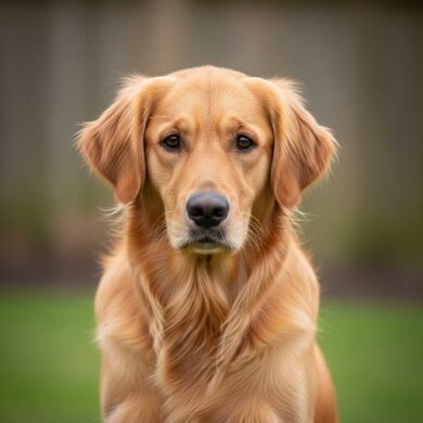 すわっている犬
