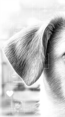 犬の耳のアップ写真——18個以上の筋肉が集中する高感度レーダー